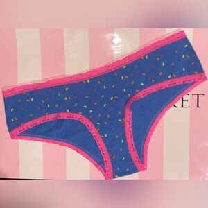 New Vintage Victoria’s Secret cotton hipster lace panties low rise bling Y2K
